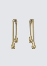 Gold Eclipsia Earrings | Glamour Eclipsia Earrings | TSHKA