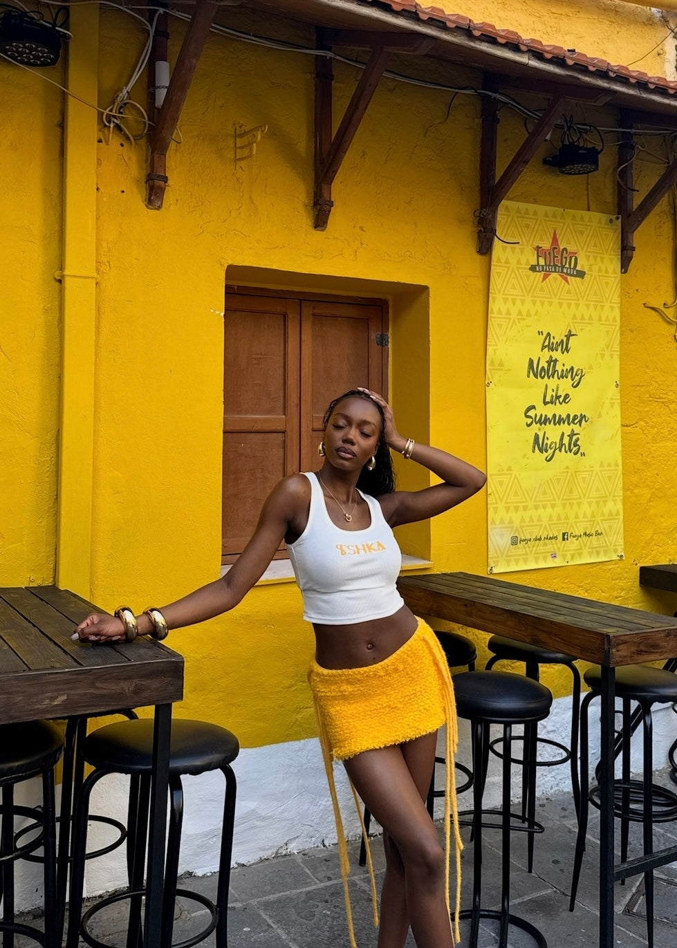 Brown marigold skirt
