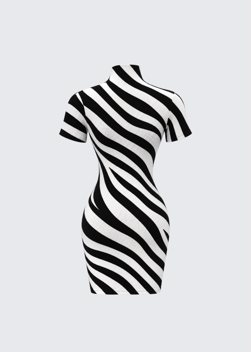 Zaria short-sleeve mini dress
