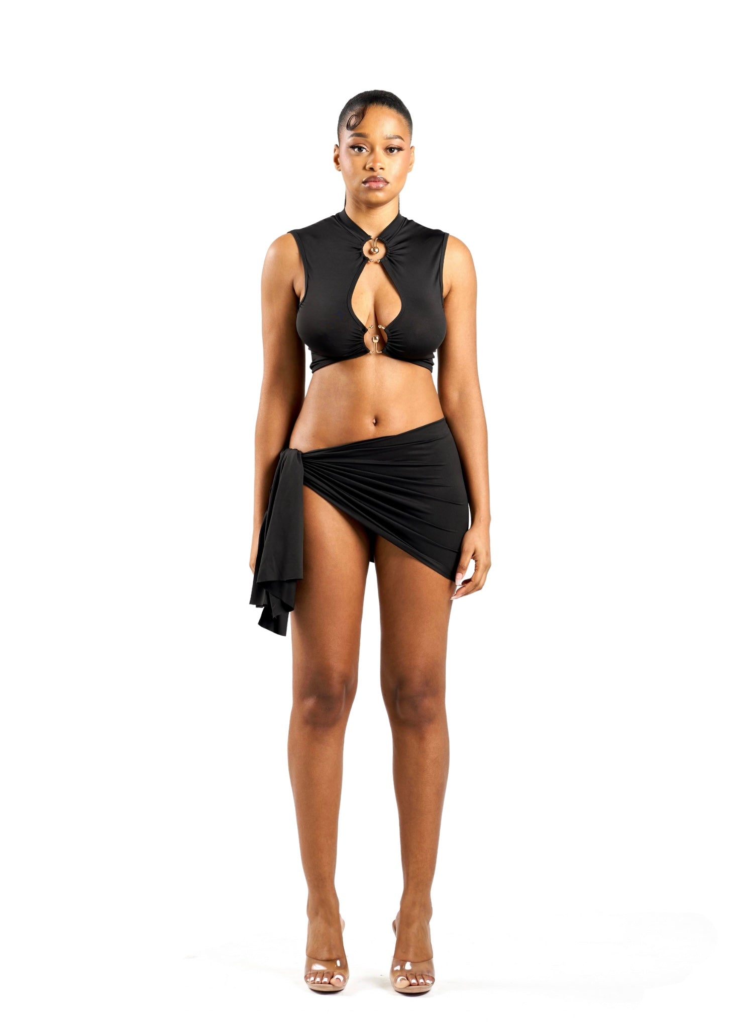 Black Samara Set | Skirt Samara Set | TSHKA