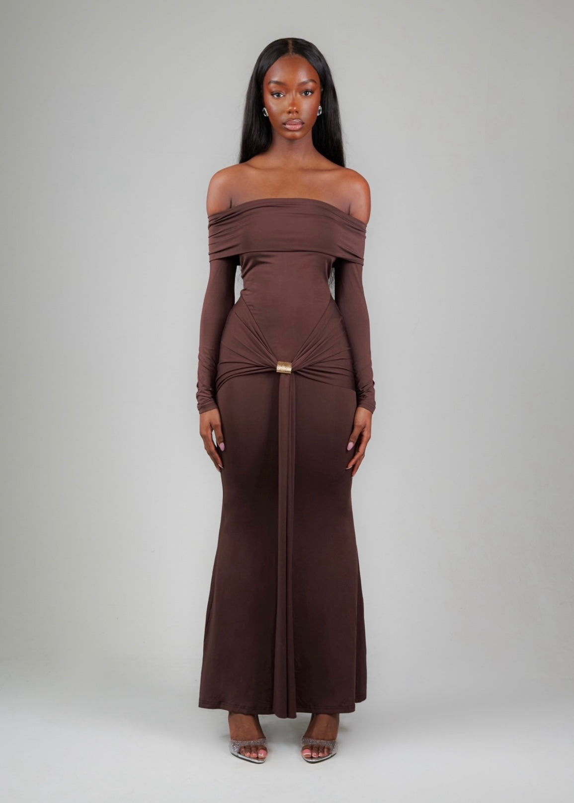 Brown laurelle dress