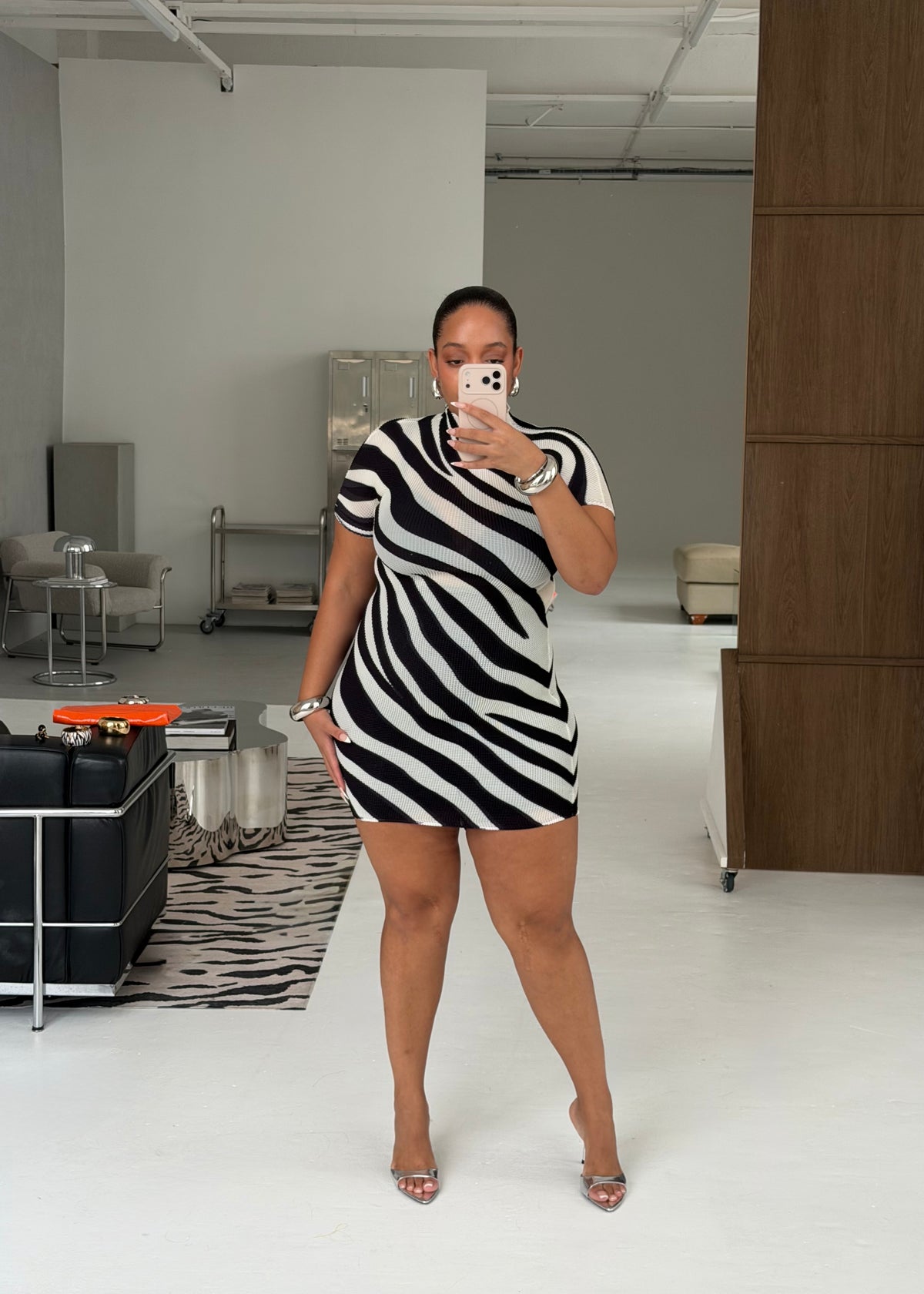 Zaria short-sleeve mini dress