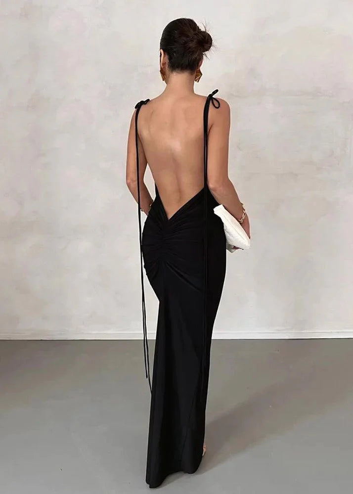 Black Milan Dress | Fabric Milan Dress | TSHKA